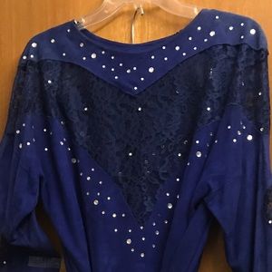 Lace & Suede long skirt and blouse